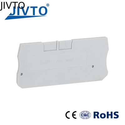 D-PT1.5-TW Placa de barrera de extremo para PT 1.5-TW Conector eléctrico de alambre gemelo Din Accesorios de bloque de terminal de ferrocarril