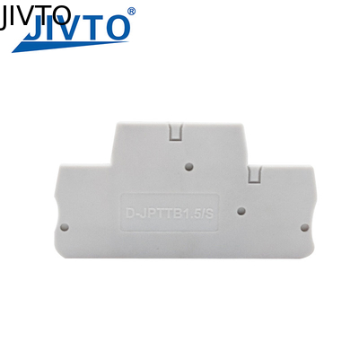 D-PTTB 1.5/S Capa de extremo PTTB1.5/S Conector de doble nivel Din Accesorios de bloque de terminal 1.5mm Placa de extremo de barrera de plástico