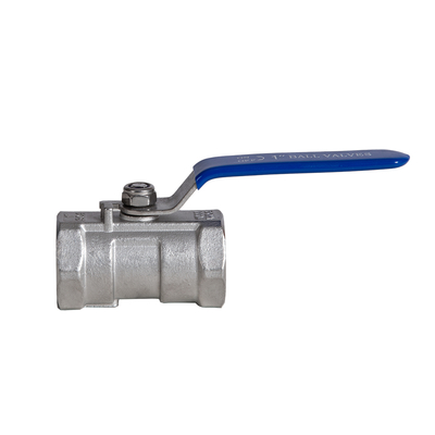 Válvula de bola de acero inoxidable NPT, hembra a hembra, válvula de puerto estándar tipo 1 PC para agua, aceite y gas.