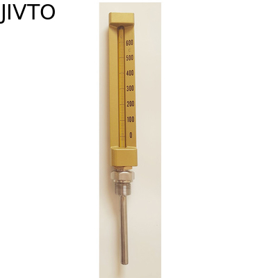 Termómetros de cristal industriales líquidos de la temperatura 600C 150m m 1/4